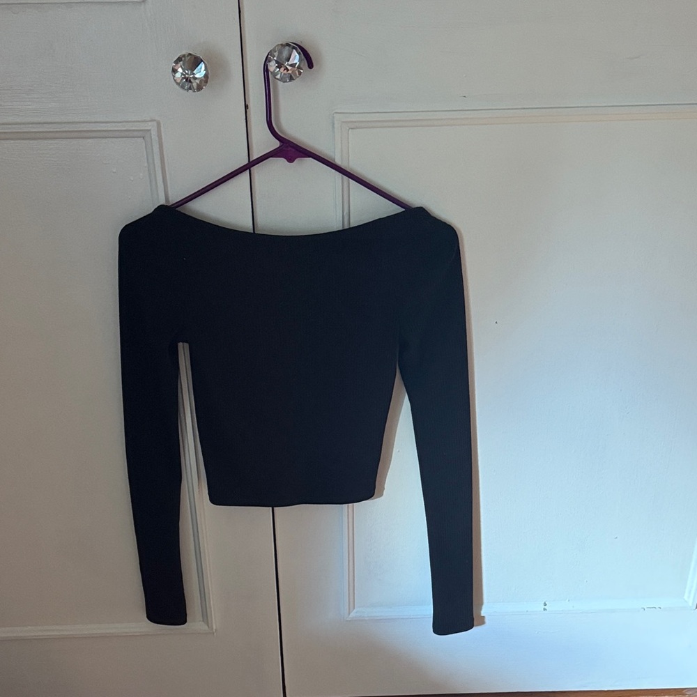 Elegant Black Off-Shoulder Top